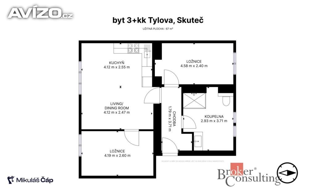 Foto inzerátu Prodej bytu 3+kk 67 m², Skuteč