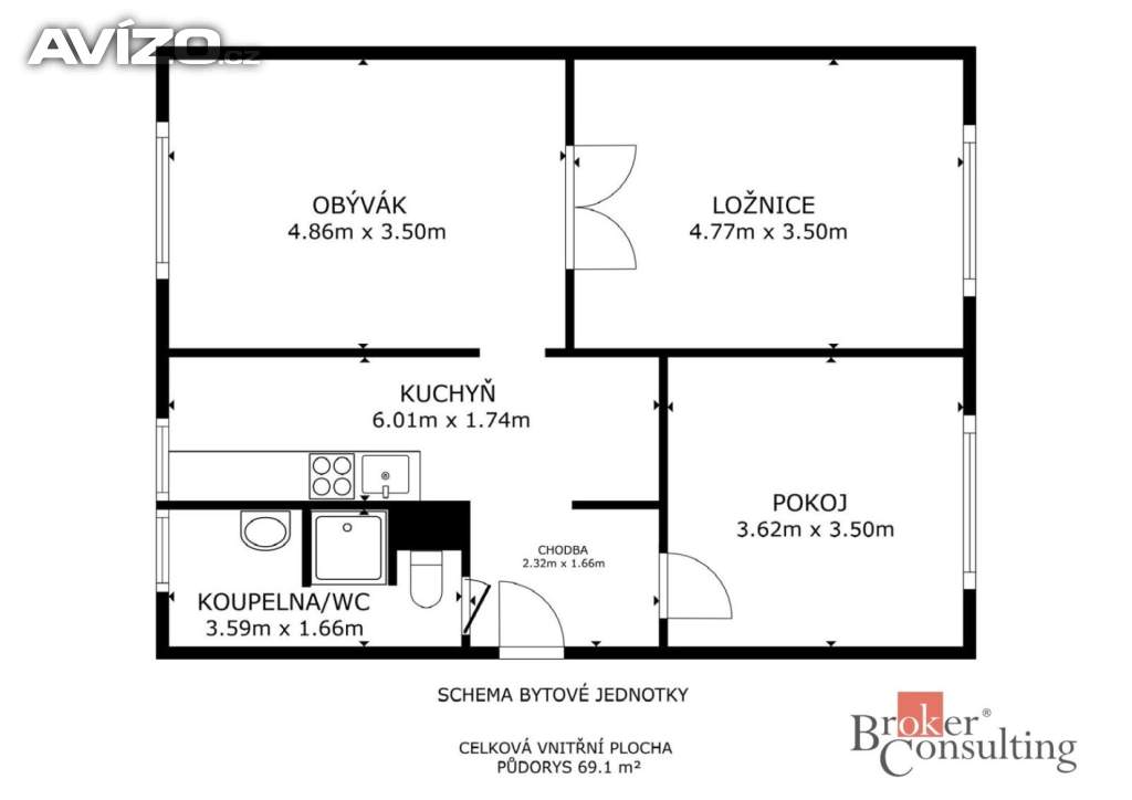 Foto inzerátu Prodej bytu 3+1 65 m², Klášterec nad Ohří