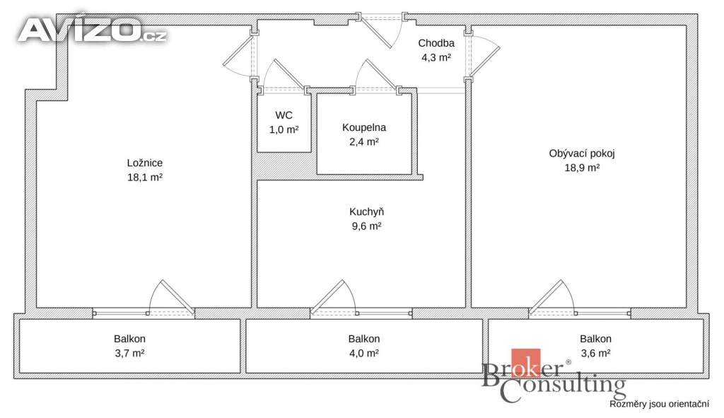 Foto inzerátu Prodej bytu 2+1 56 m², Brno