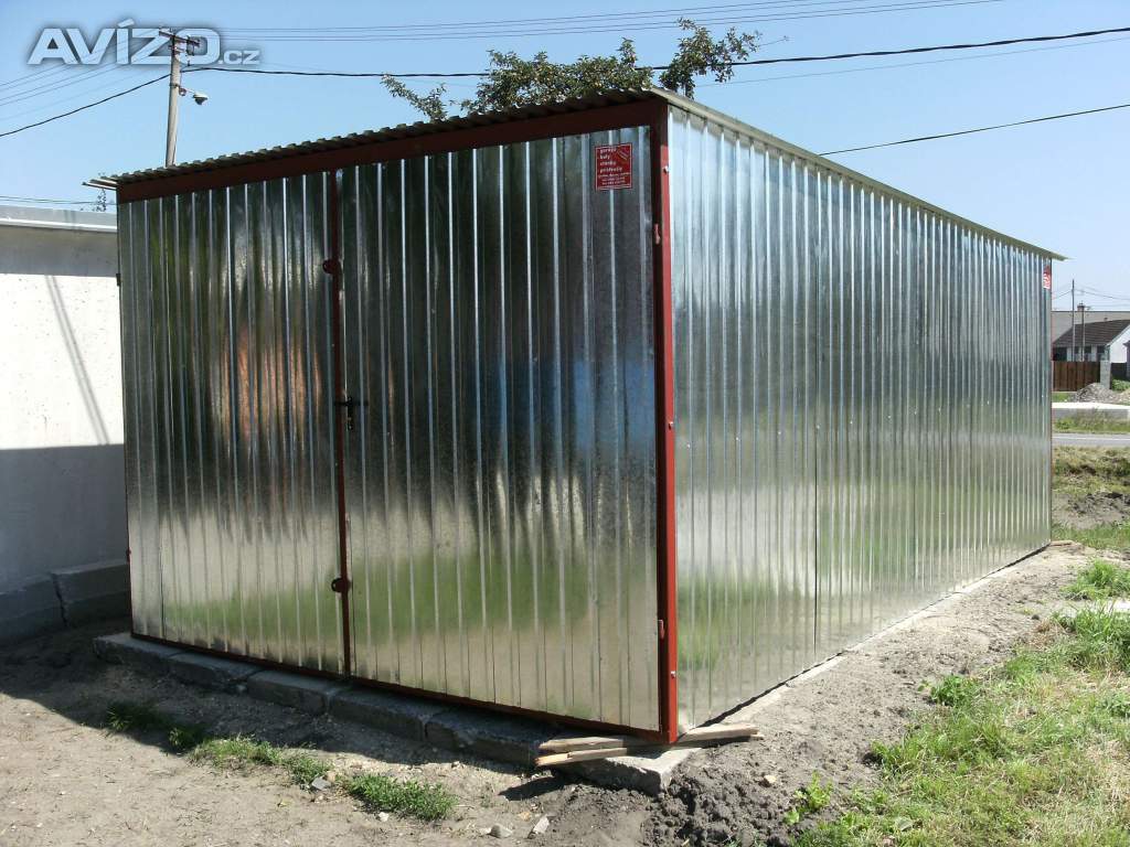 Nejlevnější plechové garáže na trhu - 3x5 - 14000 Kc
