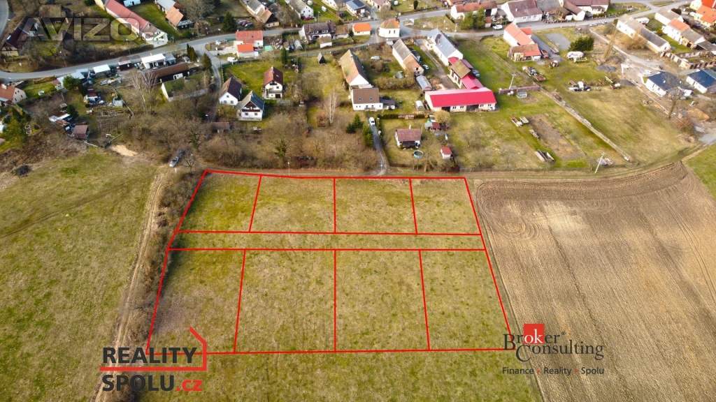 Prodej pozemky pro bydlení, 7 555 m2 - Zahrádka - Hůrky