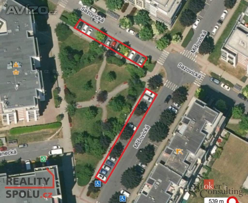 Pronájem garážové stání, 14 m2 - Praha - Zličín