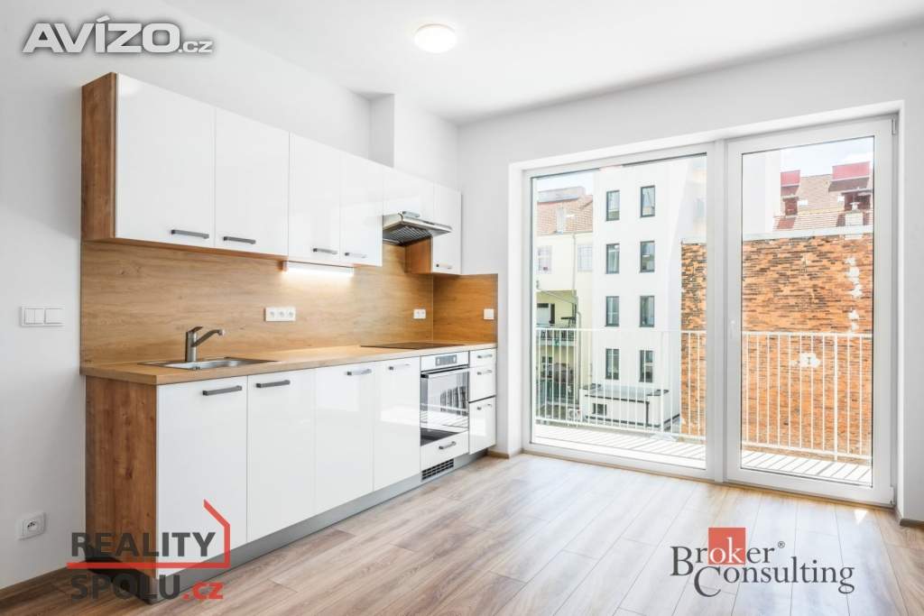 Pronájem byty 1+kk, 28 m2 - Brno - Trnitá
