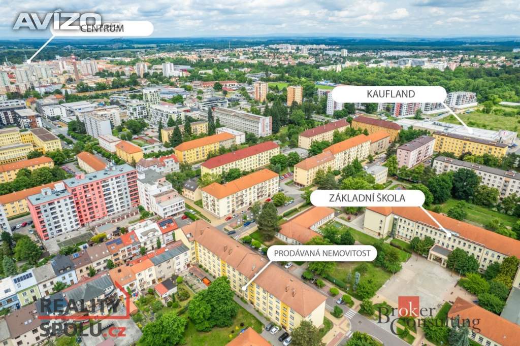 Prodej byty 2+kk, 65 m2 - Pardubice - Zelené Předměstí