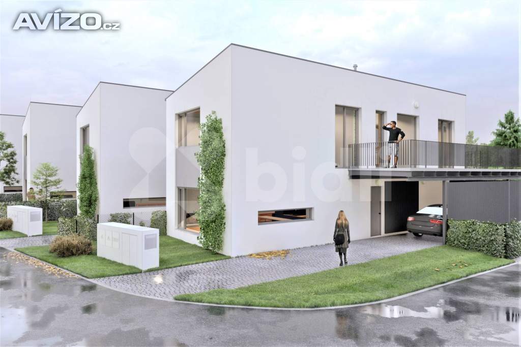 Řadový RD S 02, 4+1, 165 m2, garáž, 213 m2 zahrada, projekt Sedmdomů, Kladno