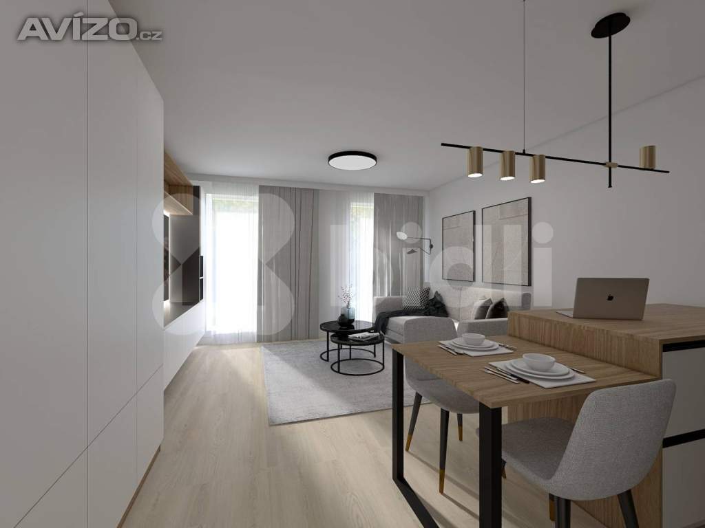 Prodej nového bytu 1+kk, 32 m2, Praha Čakovice