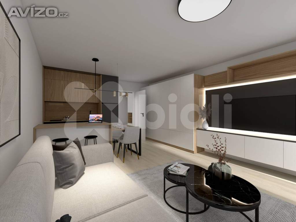 Prodej nového bytu 1+kk, 41 m2, Praha Čakovice