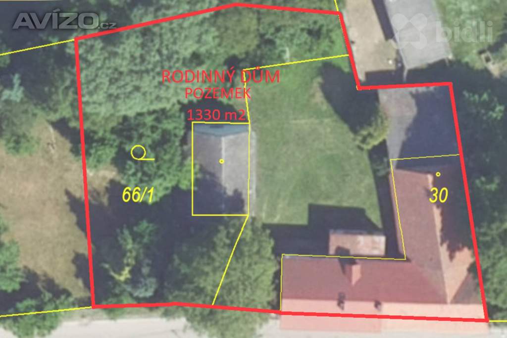 Nabídka stavebního pozemku 1330 m2 v obci Břežany u Lešan, okr. Benešov