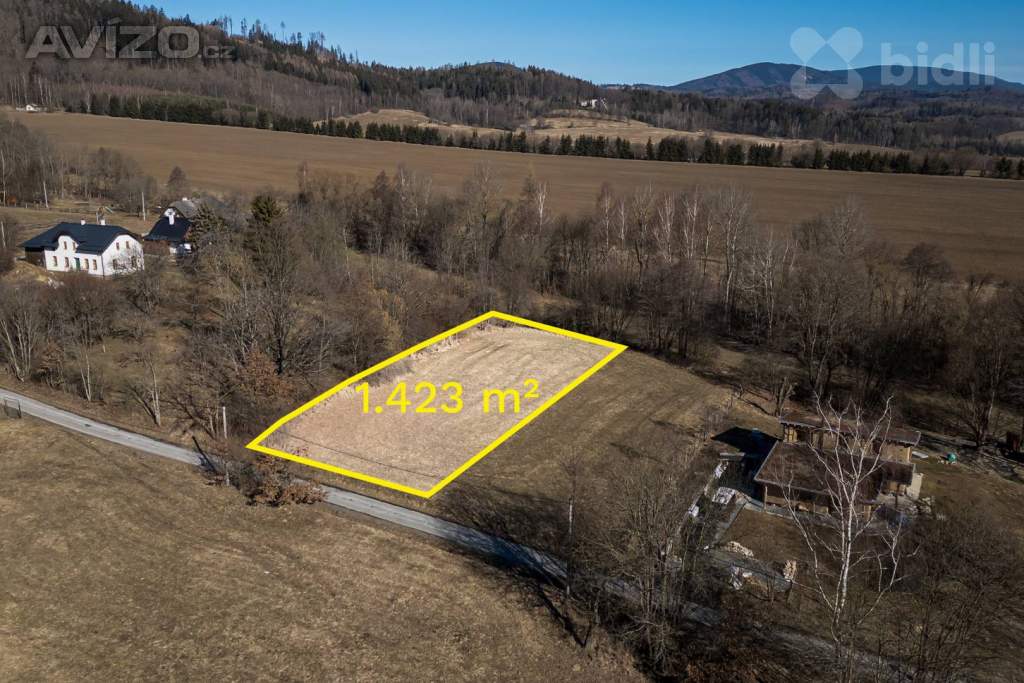 Prodej pozemku k výstavbě, 1423 m2, Ludvíkov - Velké Losiny