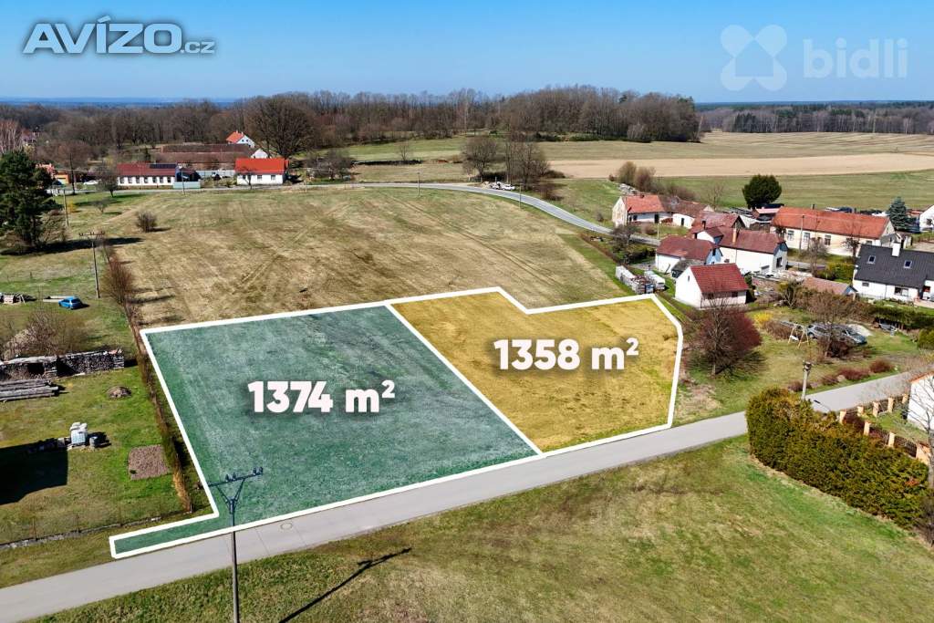 Stavební pozemky v obci Chlum u Třeboně-Žíteč, okr Jindřichův Hradec