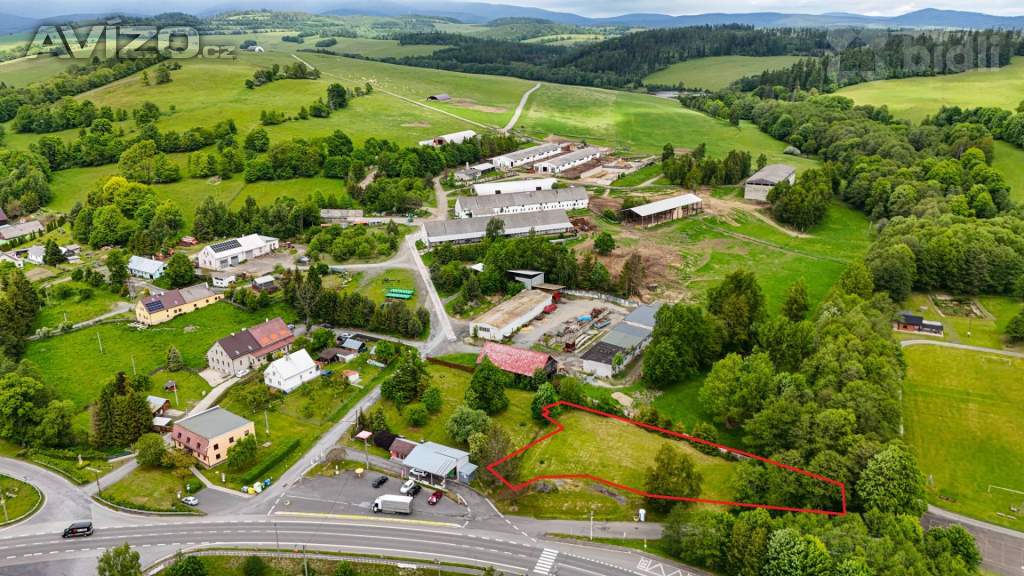 Pozemek k bydlení 1924 m2 Václavov, okr. Bruntál