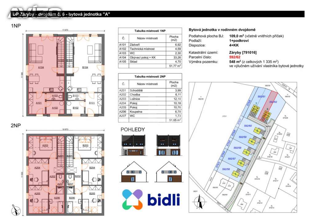 Foto inzerátu Prodej poloviny dvojdomu, 4+kk, 109 m2, Záryby, Praha - východ