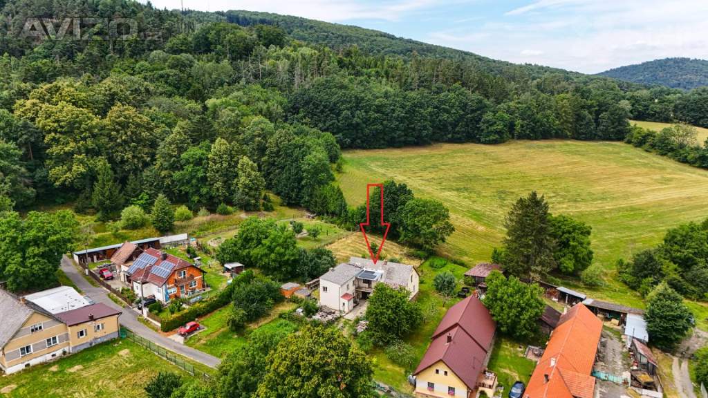 Prodej dvougenerační dům, pozemek 1744 m2,  Řakom