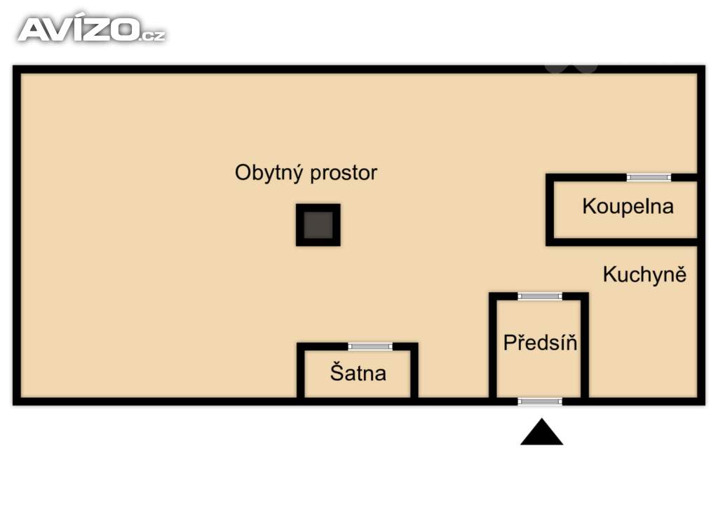 Foto inzerátu Pronájem prostorného bytu 1+kk, Rooseveltova, Český Krumlov