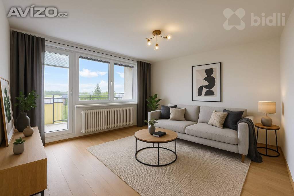 Byt 3+1 75m2 s lodžií a dvěma sklepy s nízkými náklady