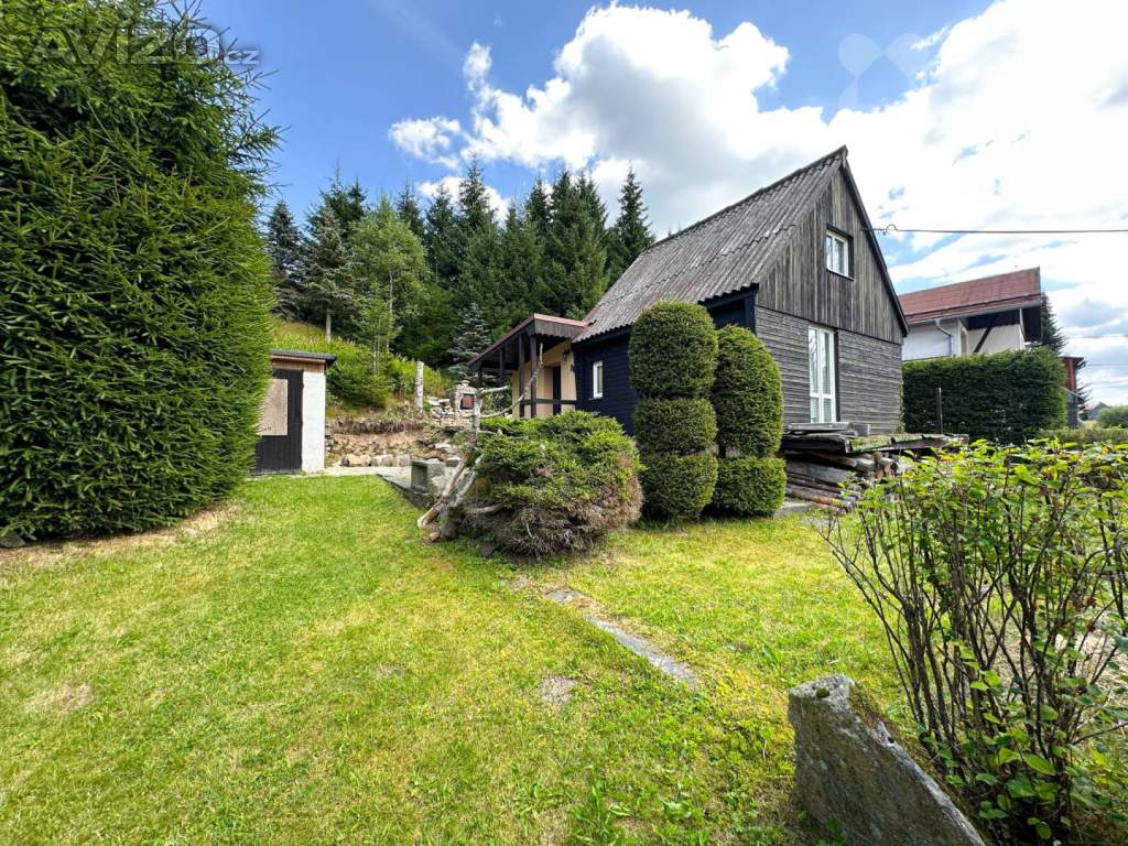 Foto inzerátu Prodej chaty - Horní Blatná, užitná plocha 72 m2, zahrada 1278 m2.