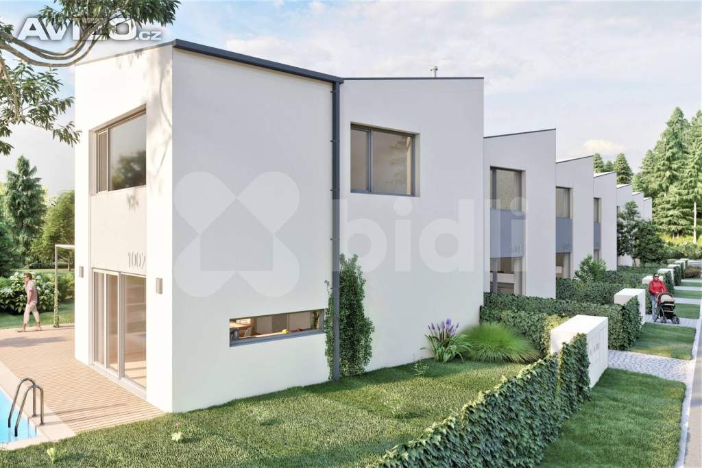 Foto inzerátu Řadový RD S 04, 4+1, 165 m2, garáž, 256 m2 zahrada, projekt Sedmdomů, Kladno