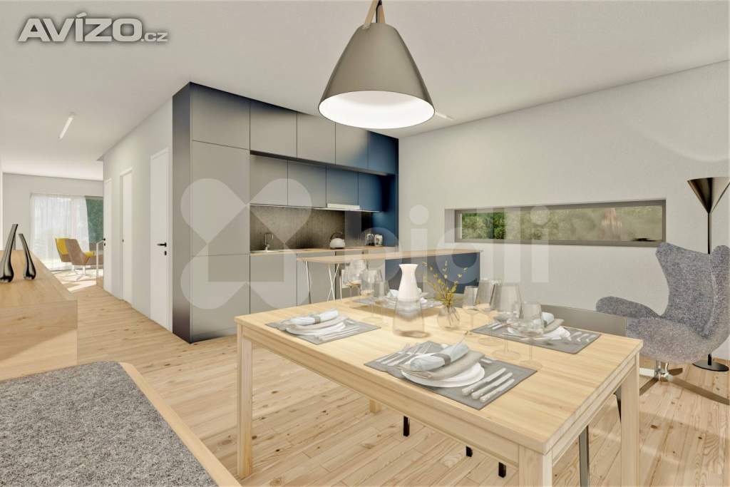 Foto inzerátu Řadový RD S 04, 4+1, 165 m2, garáž, 256 m2 zahrada, projekt Sedmdomů, Kladno