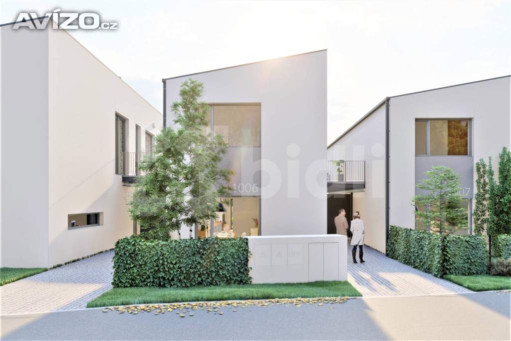 Foto inzerátu Řadový RD S 04, 4+1, 165 m2, garáž, 256 m2 zahrada, projekt Sedmdomů, Kladno