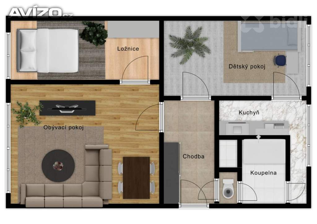 Foto inzerátu Prodej bytu 3+1 o velikosti 58 m2 k rekonstrukci