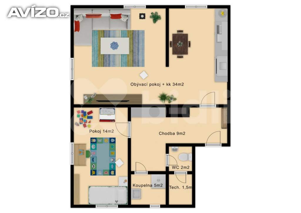 Foto inzerátu Prodej bytu 2+kk 65,7m2