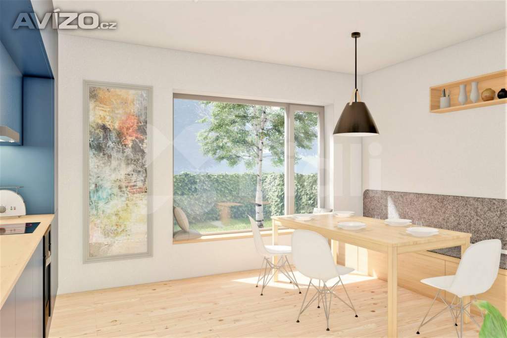 Foto inzerátu Řadový RD S 02, 4+1, 165 m2, garáž, 213 m2 zahrada, projekt Sedmdomů, Kladno