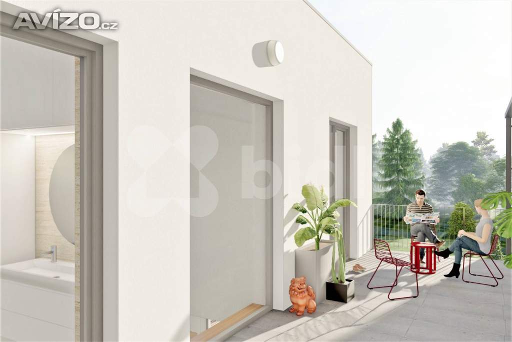 Foto inzerátu Krajní řadový RD S 01 4+1, 158 m2, garáž, 383 m2 zahrada, projekt Sedmdomů, Kladno