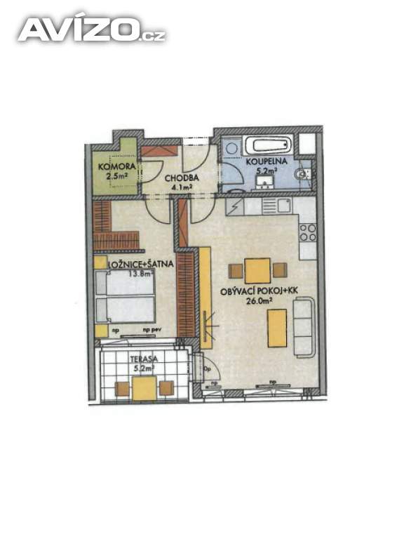 Foto inzerátu Prodej nového bytu 2+kk 54m2 s lodžií 6m2 - Praha Ruzyně