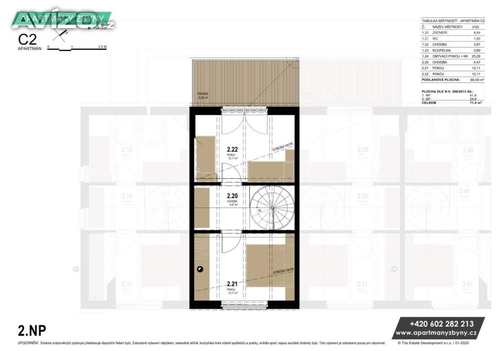 Foto inzerátu Apartmány 3+kk s vlastním pozemkem a terasou