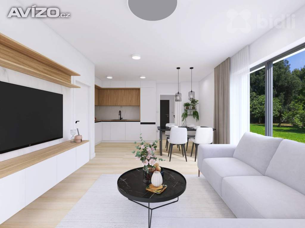 Foto inzerátu Mezonet, krajní bytová jednotka 3+KK, 86 m2, zahrada 190 m2