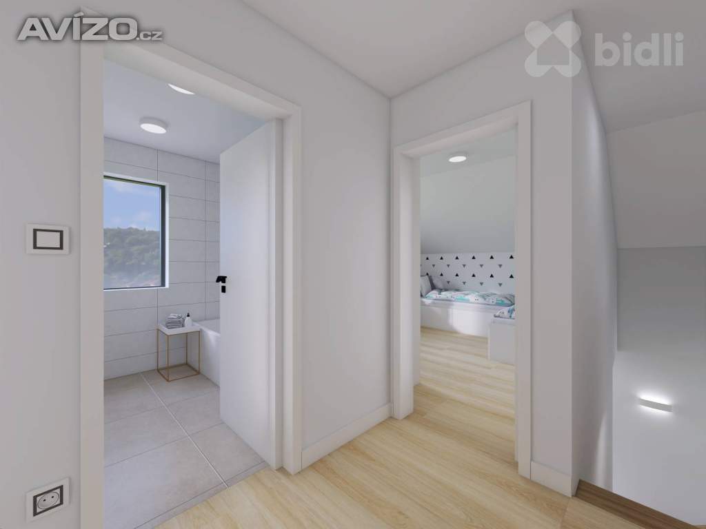 Foto inzerátu Mezonet, krajní bytová jednotka 3+KK, 86 m2, zahrada 190 m2