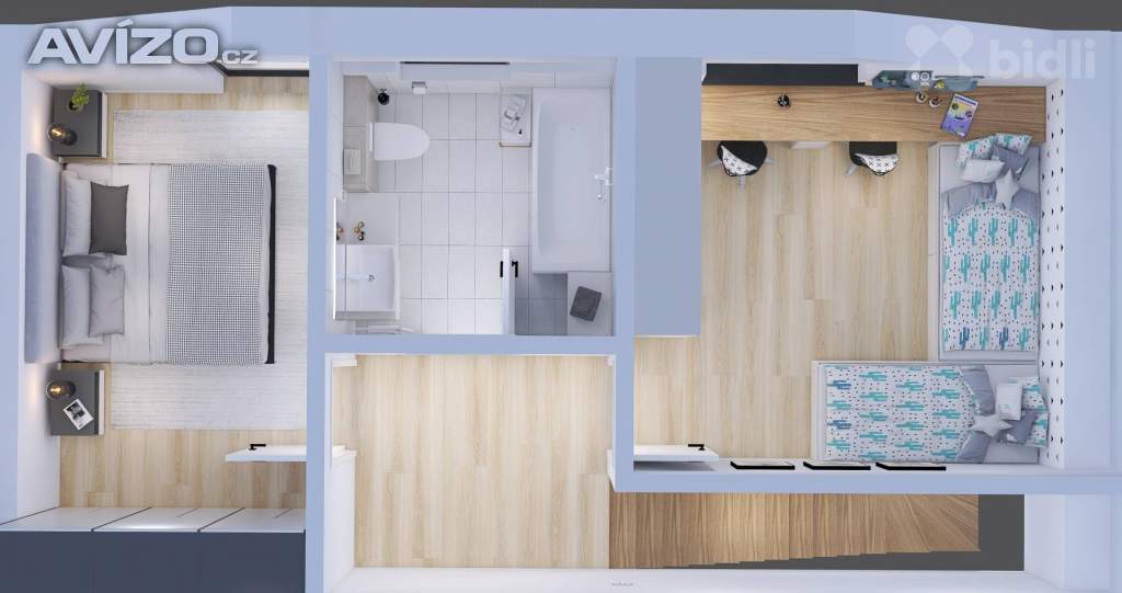 Foto inzerátu Mezonet, krajní bytová jednotka 3+KK, 86 m2, zahrada 190 m2