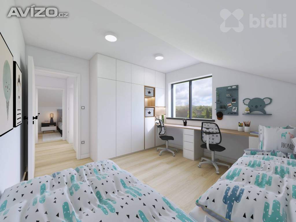 Foto inzerátu Mezonet, krajní bytová jednotka 3+KK, 86 m2, zahrada 181 m2