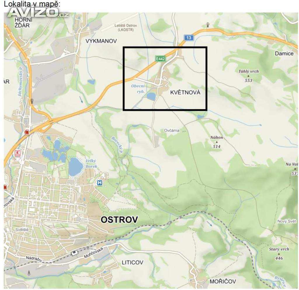 Foto inzerátu Prodej pozemku o velikosti 2082 m2, Květnová, Ostrov - Květnová