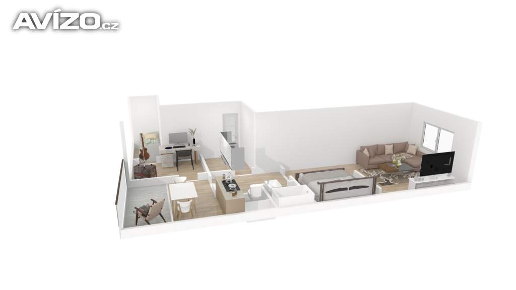 Foto inzerátu Prodej byt 2+1/L, 47 m2, Plzeň