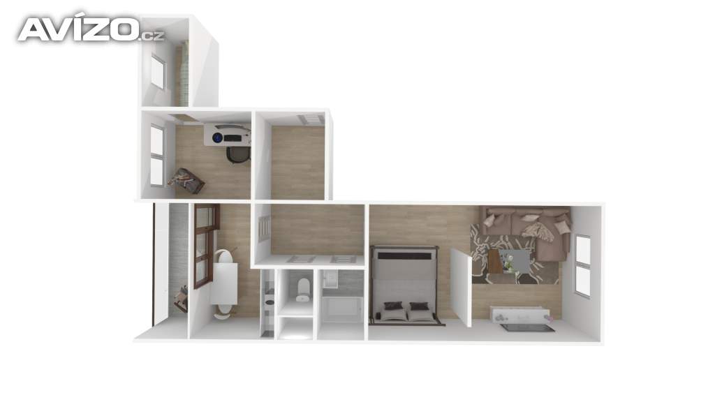 Foto inzerátu Prodej byt 2+1/L, 47 m2, Plzeň