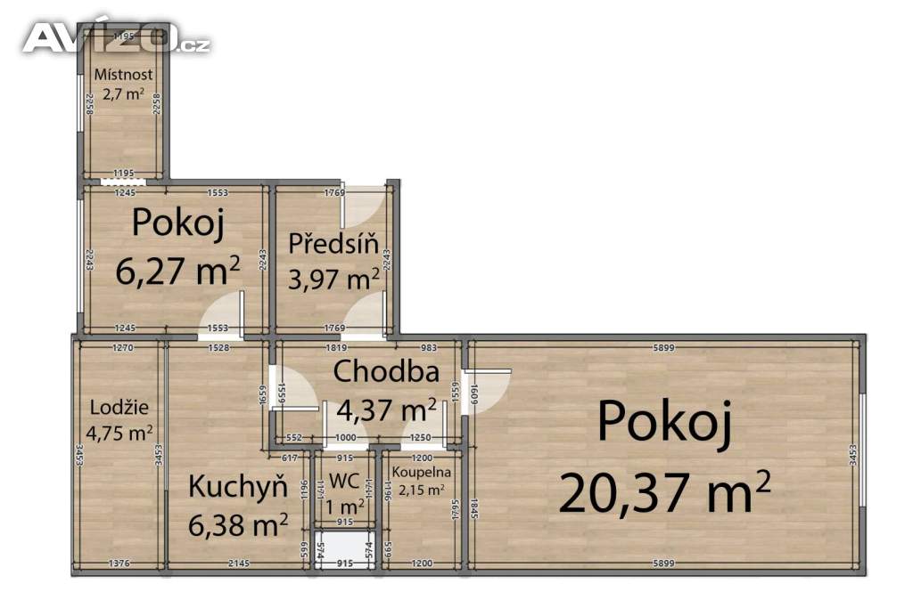Foto inzerátu Prodej byt 2+1/L, 47 m2, Plzeň