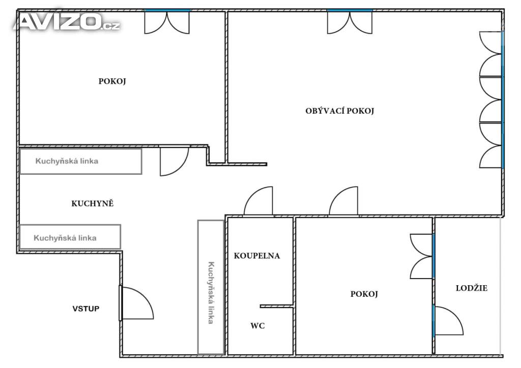 Foto inzerátu Byt 3+kk/L, 63 m2, panel, Týnec n. Sázavou