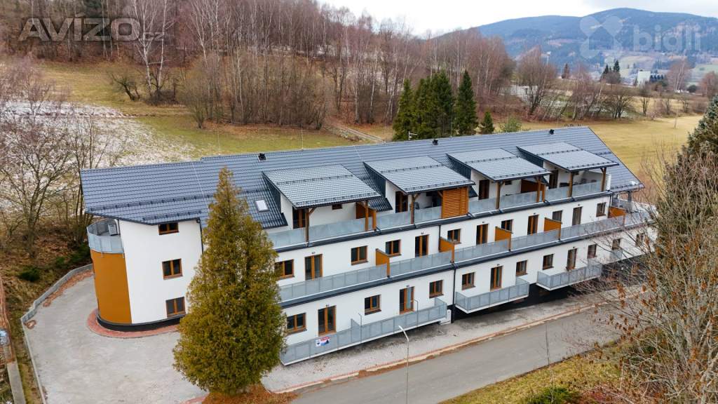 Foto inzerátu Nabídka prodeje apartmánového bytu 1+kk 37m2 s terasou 28m2. Vrbno pod Pradědem.