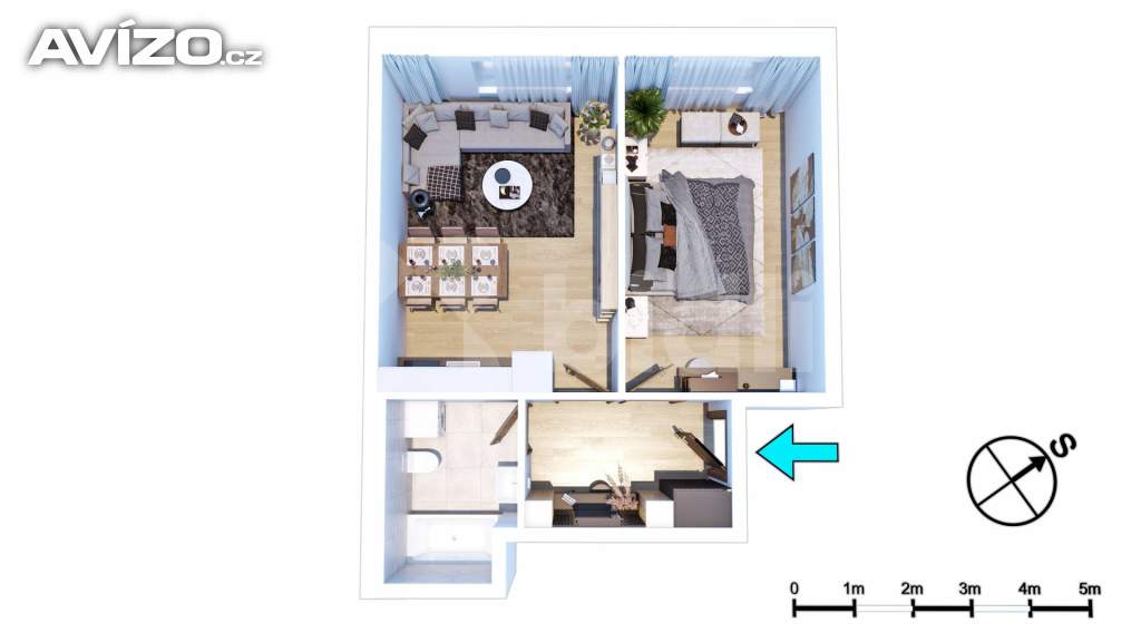 Foto inzerátu Pronájem bytu 2kk, 45 m2, Toužimská, Praha 9