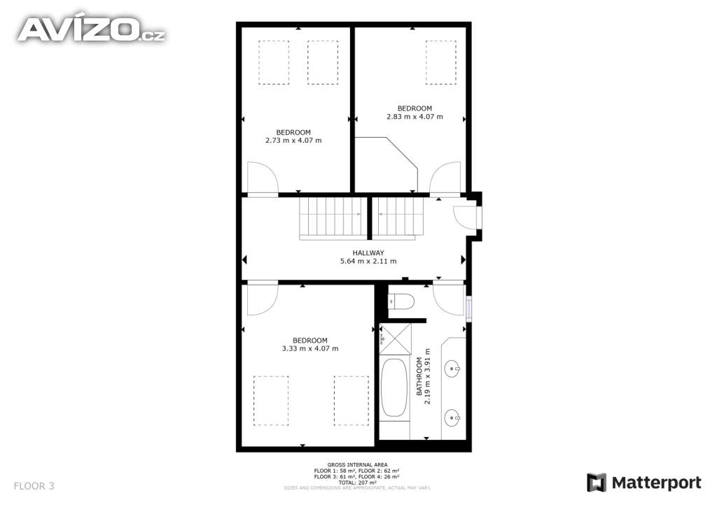 Foto inzerátu Prodej prostorného řadového RD 5+1 se zahradou, pozemek 253m2,Hostivice, Haklova