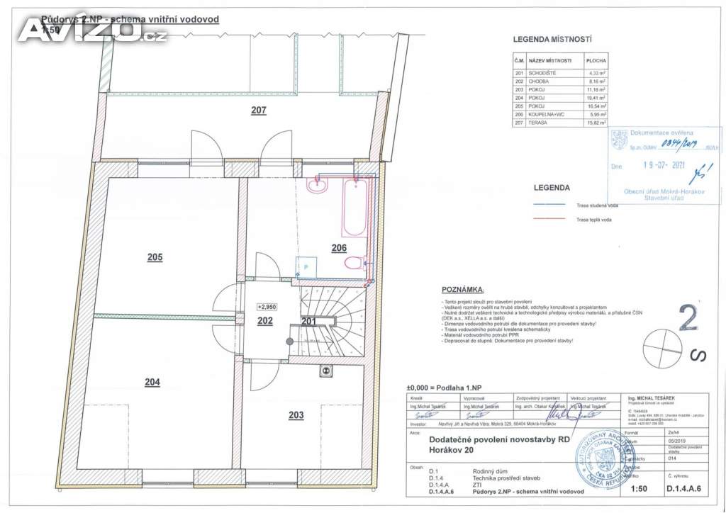 Foto inzerátu Prodej hrubé stavby rodinného domu s možností dokončení firmou - Horákov, Mokrá-Horákov