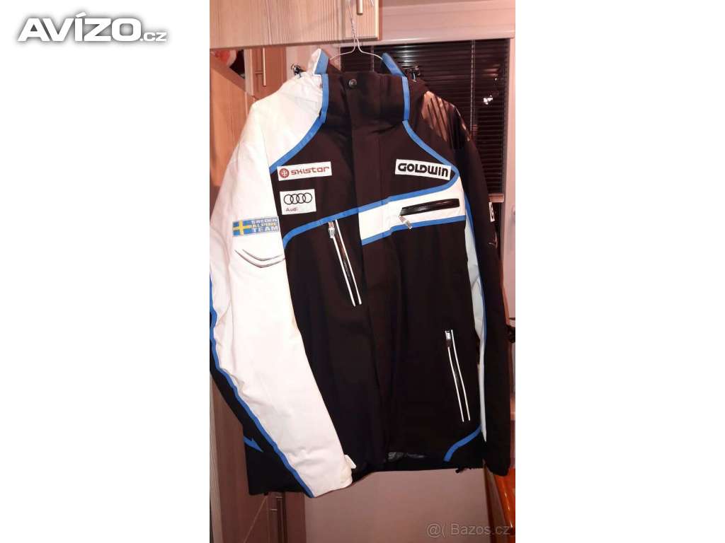 Lyžařská bunda Goldwin Ski team sweden (černo-bíla VEL.52L)
