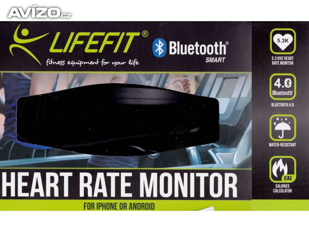 Hlavní fotka pro Hrudní pás - měřič tepu LifeFit Bluetooth®. - nový, nepoužitý, záruka