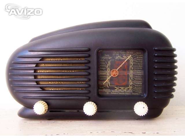 Starožitné elektronkové rádio Tesla Talisman