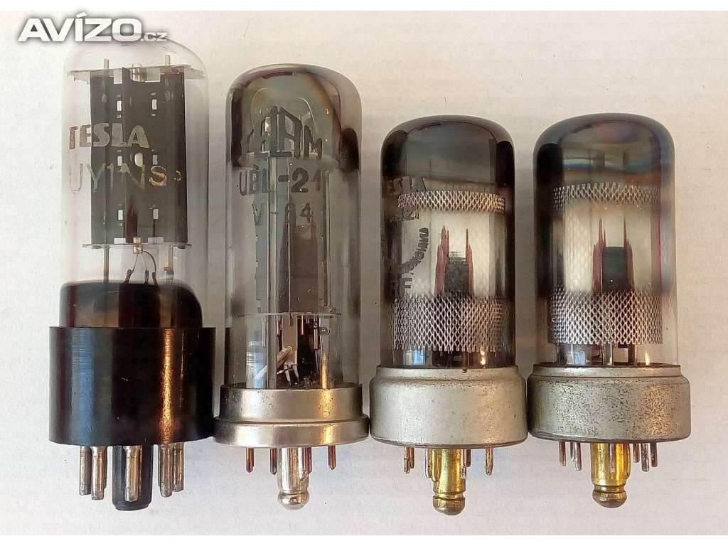 Kompletní sada čtyř elektronek do rádií Talisman, 100%