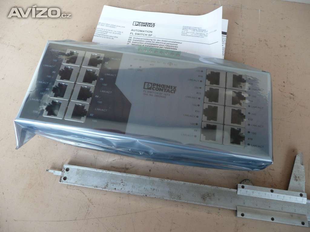 Průmyslový ethernet SWITCH FL SF-8TX a FL SF-16TX, fy Phoenix contact