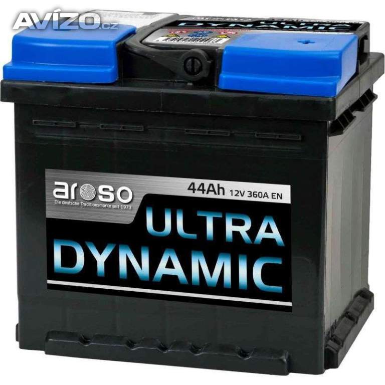 Autobaterie Aroso Ultra Dynamic 12V 44Ah 360A Německo/nová/nepoužitá/záruka 