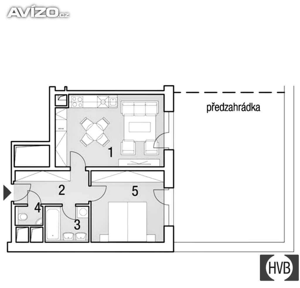Foto inzerátu Prodej bytu 2+kk/S/GS 53m2 + předzahrádka 46 m2, OV, Praha 14 - Hloubětín, ul. Za černým mostem
