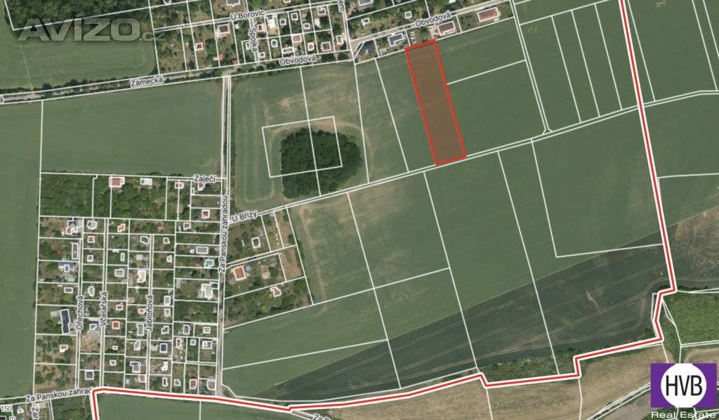 Prodej pozemku o velikosti 4615 m2 + podíl na přístup. cestě, obec Zdiby, část obce Brnky